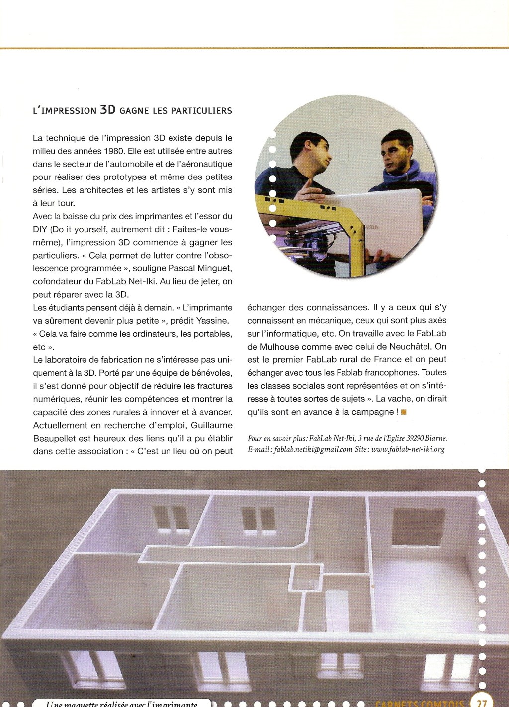 L&rsquo;impression 3D gagne les&nbsp;particuliers
